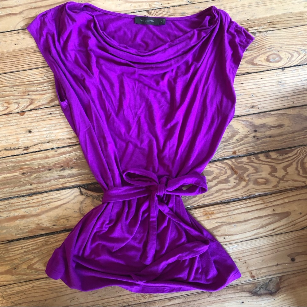 *SALE* The Limited Draped Neckline Belted Top size S